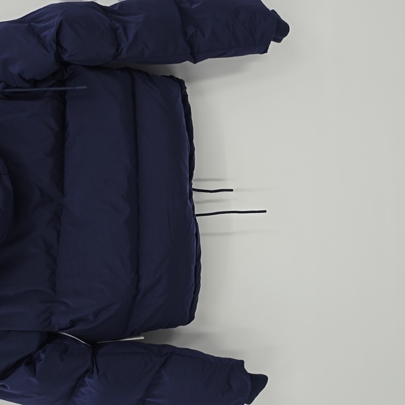 Good American Iridescent Blue Puffer Jacket Removable Hoodie Womens  Size 0= XS - Picture 6 of 9